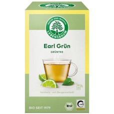 Lebensbaum BIO zaļā tēja "Earl Green" ar bergamotes un citronu eļļu, 20pac